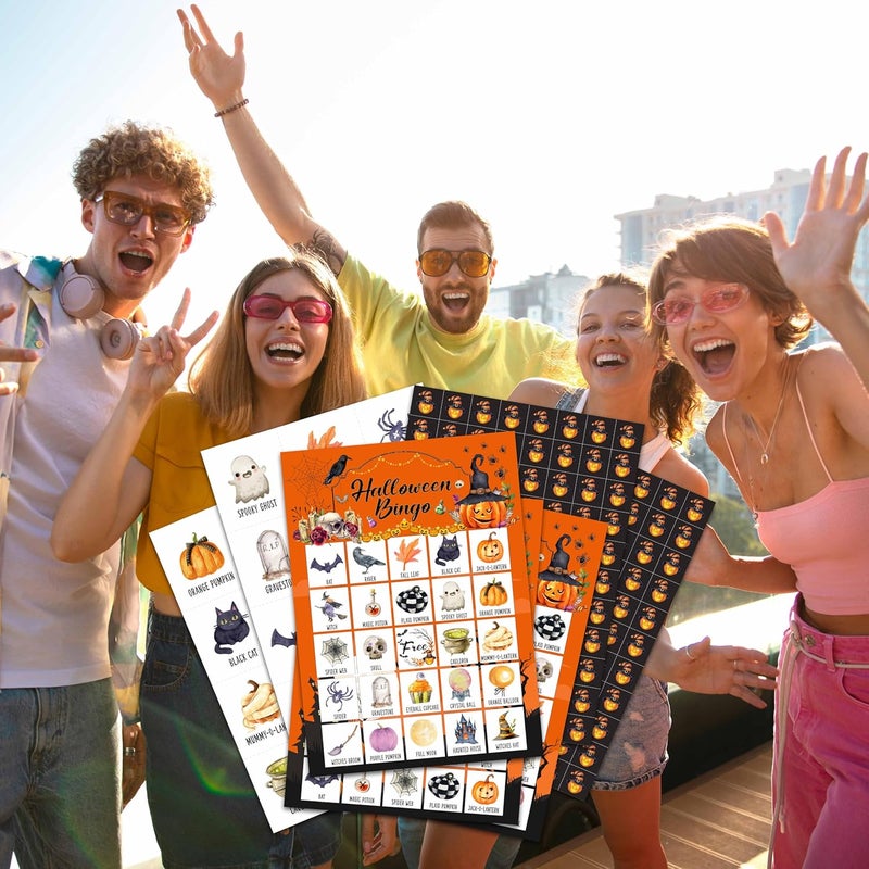OZTEMETY Halloween Bingo Game - Boo Ghost Edition for Adults & Families, 24 Player Cards, Party Favors & Games - Image 4